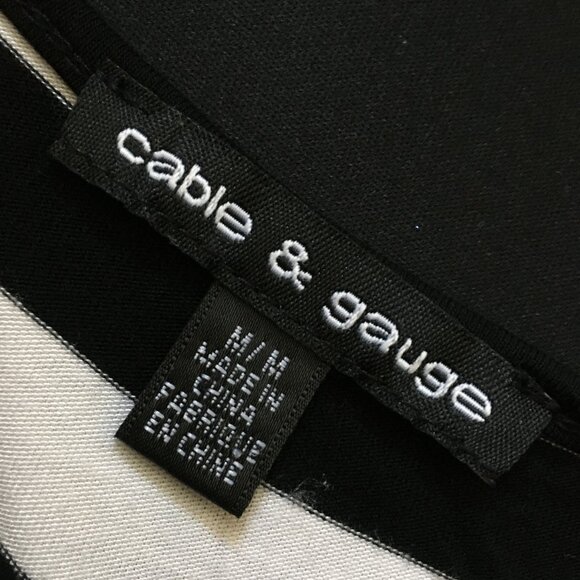 Cable & Gauge Burtonesque Striped A-line Tank Top - Picture 7 of 14